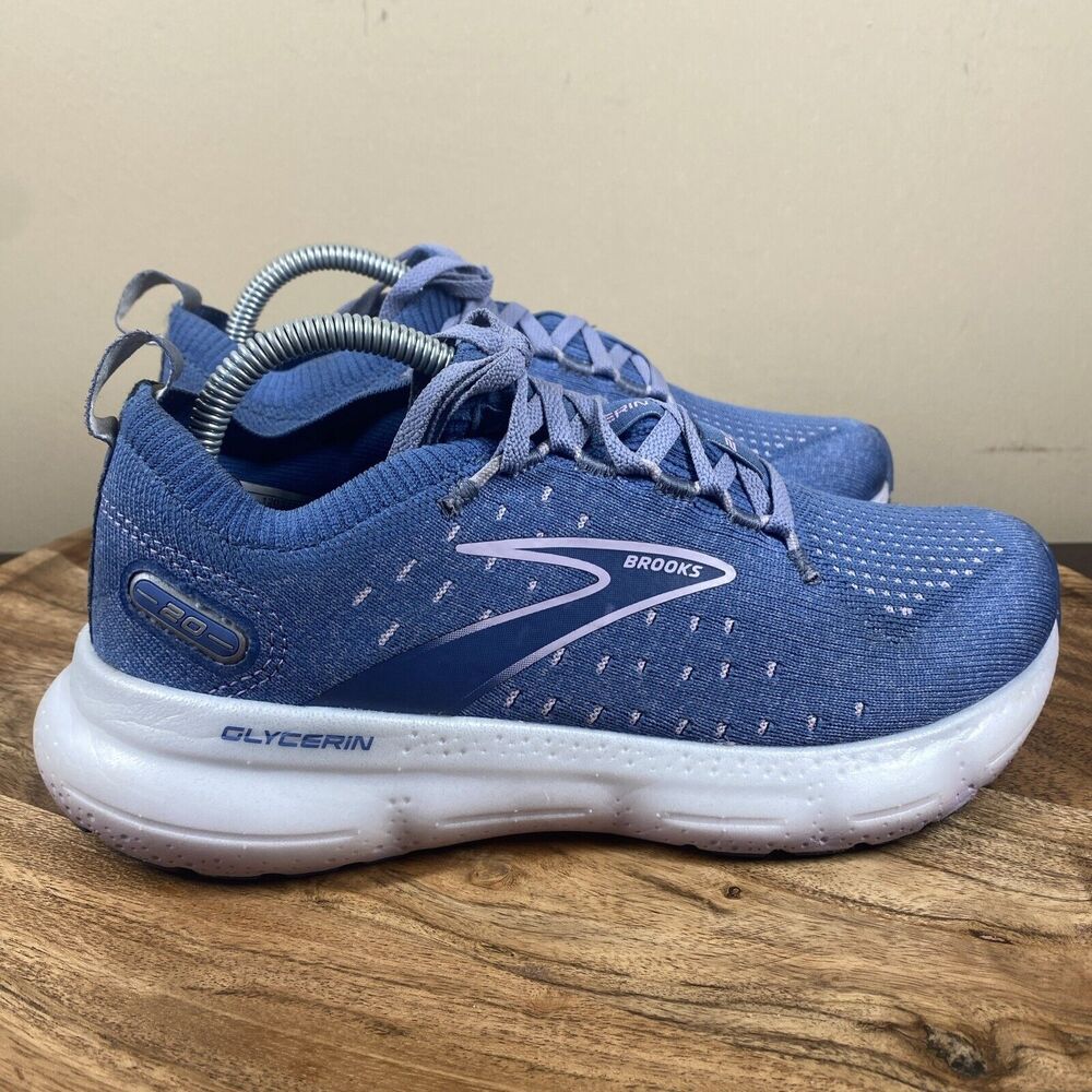 Brooks Glycerin StealthFit 20 Pastel Womens Blue And Pink Size 7 Running Shoes